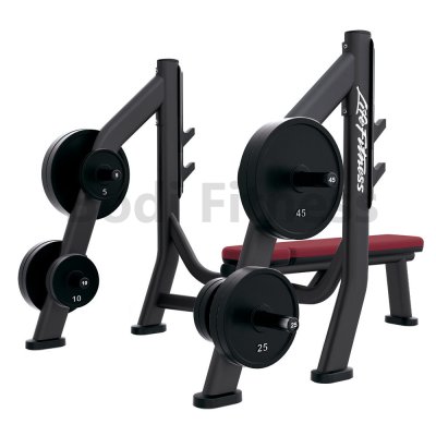 BDN-8037 Flat Bench With Plate Rack